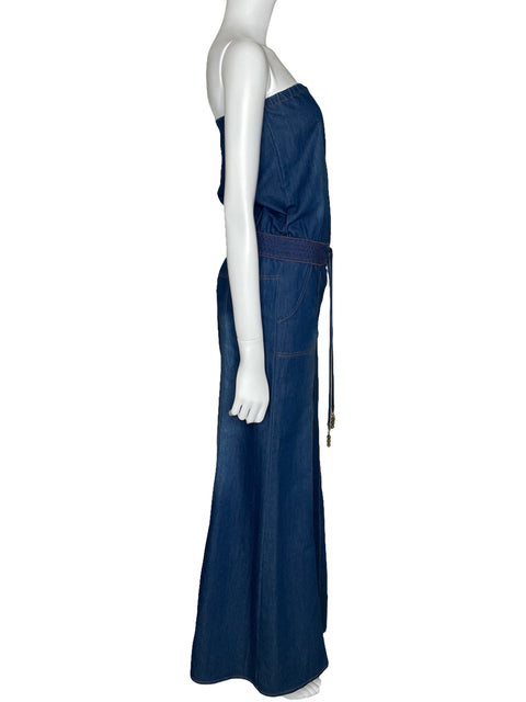 Vestido Celebrity Denim Botones Azul-Talla S