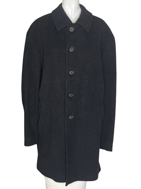 Abrigo Ralph Lauren Tercio Pelo Negro- Talla U