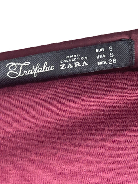 Falda Zara Maxi Fluida Roja-Talla S