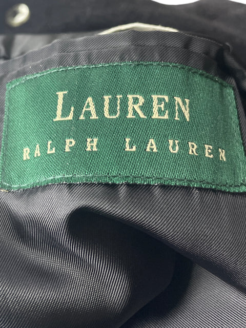 Abrigo Ralph Lauren Tercio Pelo Negro- Talla U