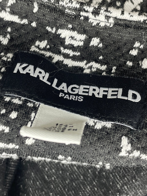 Falda Karl Lagerfeld Plizada Negro- Talla 16