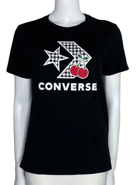 Sueter Converse Casual Manga Corta Negro-Talla M
