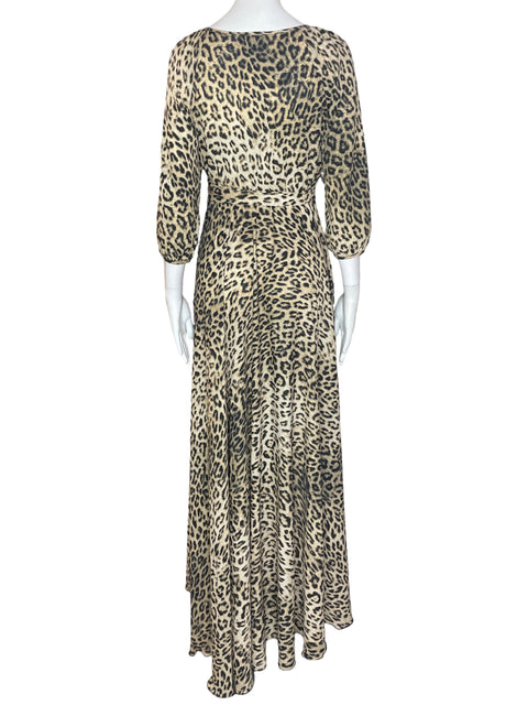 Vestido Rubber Ducky Cuello V Animal Print- Talla S