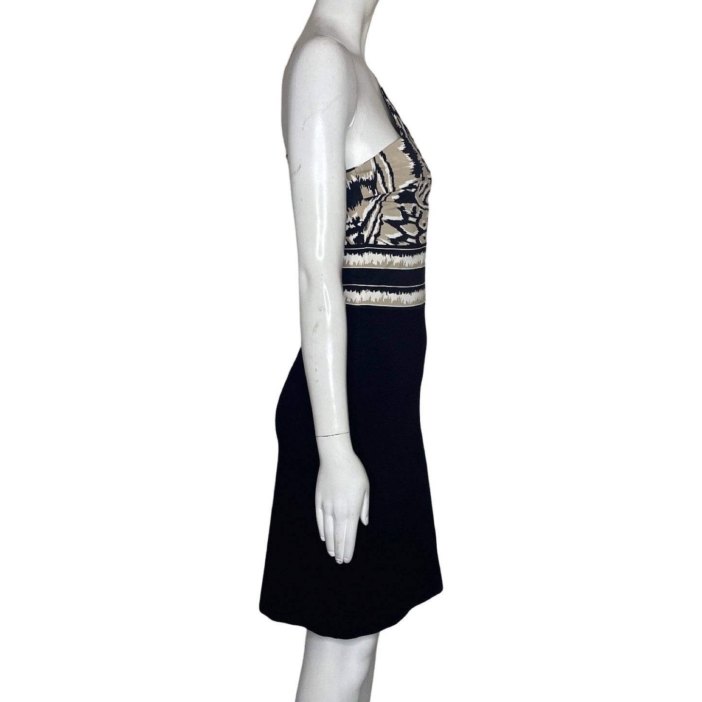 Vestido  BCBG Oneshoulder Negro-Talla XS