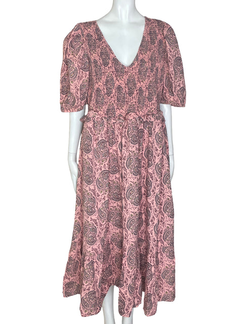 Vestido Universal Thread Abullonado Rosado- Talla XL