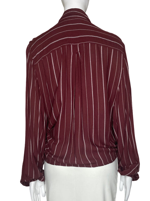 Camisa American Eagle Rayas Rojo-Talla S
