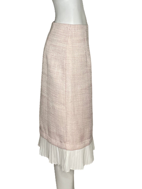 Falda Gracia Tweed Rosado-Talla M