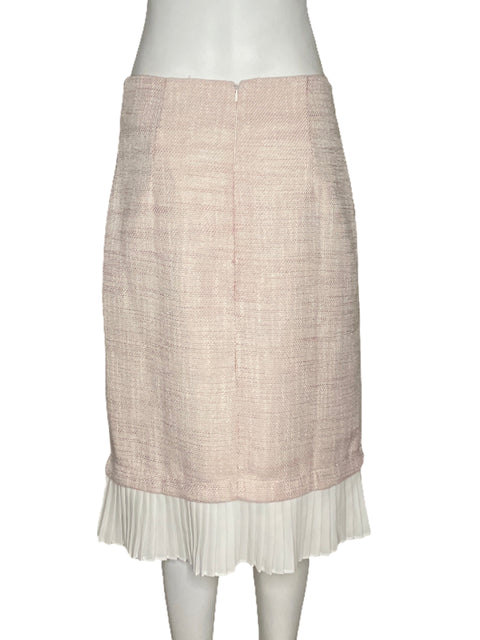 Falda Gracia Tweed Rosado-Talla M