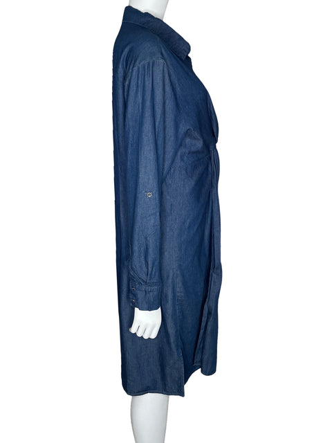 Vestido Emma Denim Manga Larga Azul-Talla L