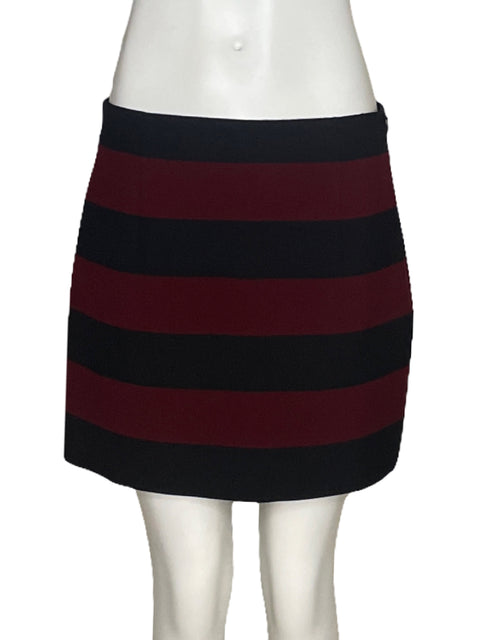 Falda Zara Mini Lineas Negro-Talla M