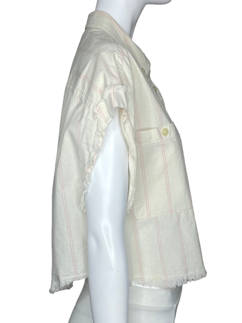 Camisa BDG Raya Bolsillo Blanco-Talla S