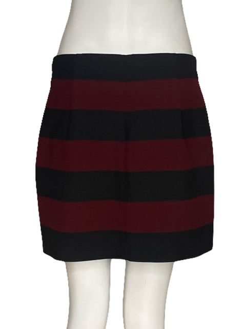 Falda Zara Mini Lineas Negro-Talla M