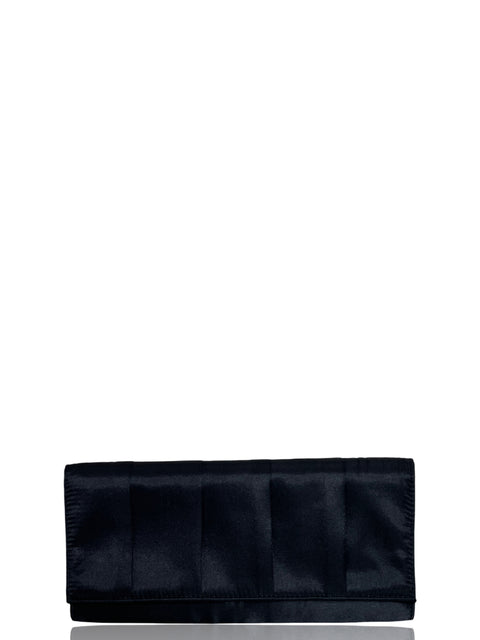 Clutch Style&Co Satinado Negro-Talla S