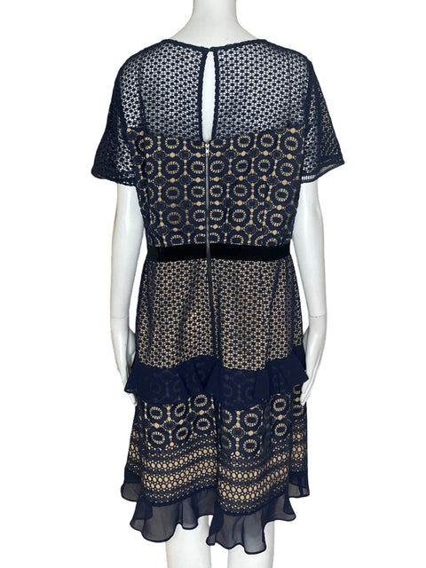 Vestido Chelsea 28 Tejido Ruchas Azul- Talla XL