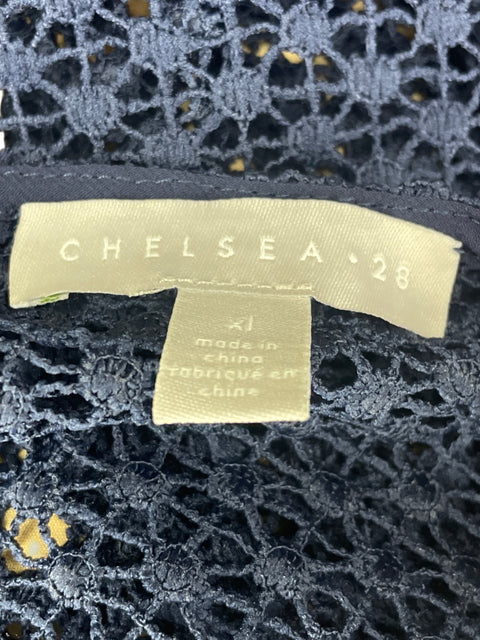 Vestido Chelsea 28 Tejido Ruchas Azul- Talla XL
