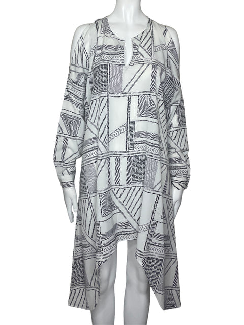 Vestido The Fifth Label Mangas Estampado Blanco-Talla S