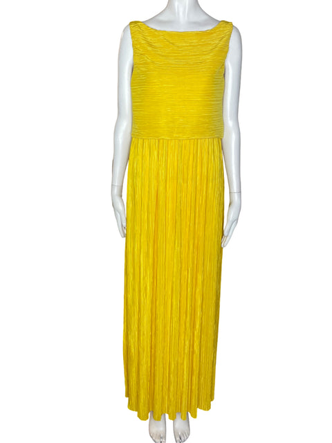 Vestido Max&Co Sin Manga Amarillo- Talla S