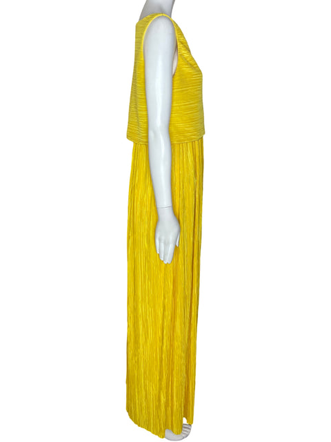 Vestido Max&Co Sin Manga Amarillo- Talla S