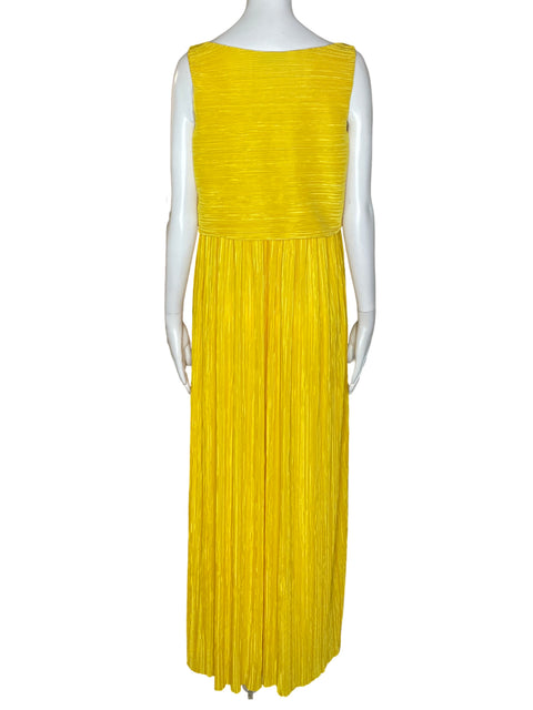 Vestido Max&Co Sin Manga Amarillo- Talla S