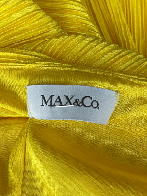 Vestido Max&Co Sin Manga Amarillo- Talla S