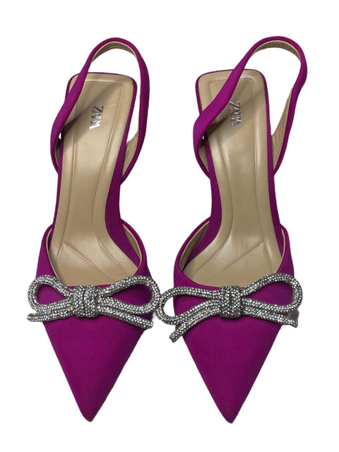 Calzado Zara Destalonado Fucsia-Talla 38