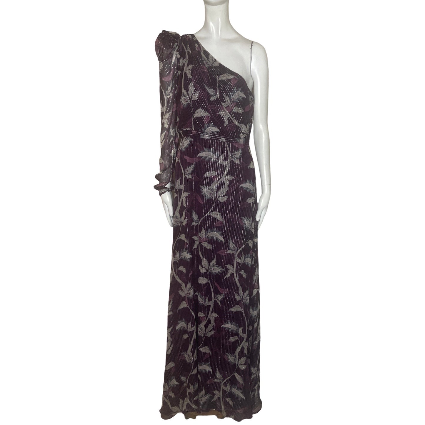 Vestido BCBG Maxazria Oneshoulder Morado-Talla 8