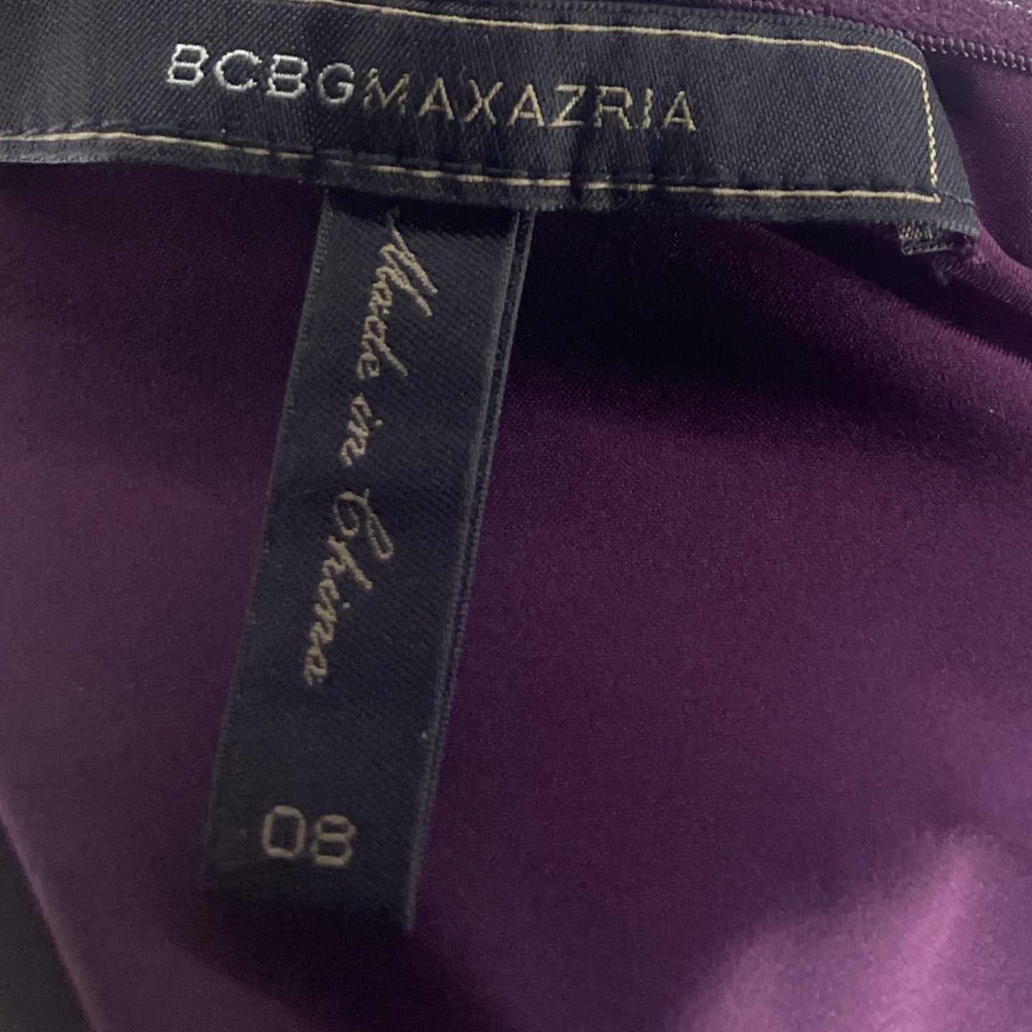 Vestido BCBG Maxazria Oneshoulder Morado-Talla 8