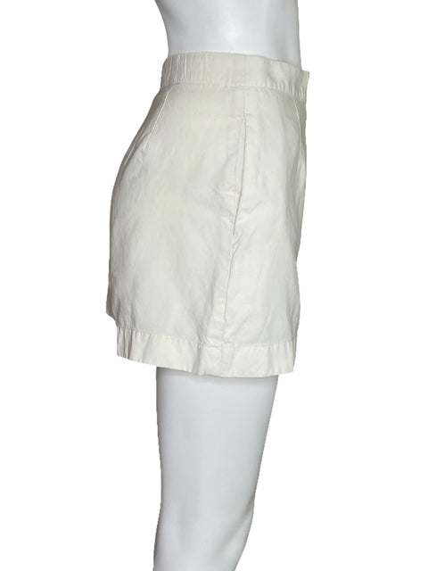 Faldashort Uniqlo Zipper Blanco-Talla XS