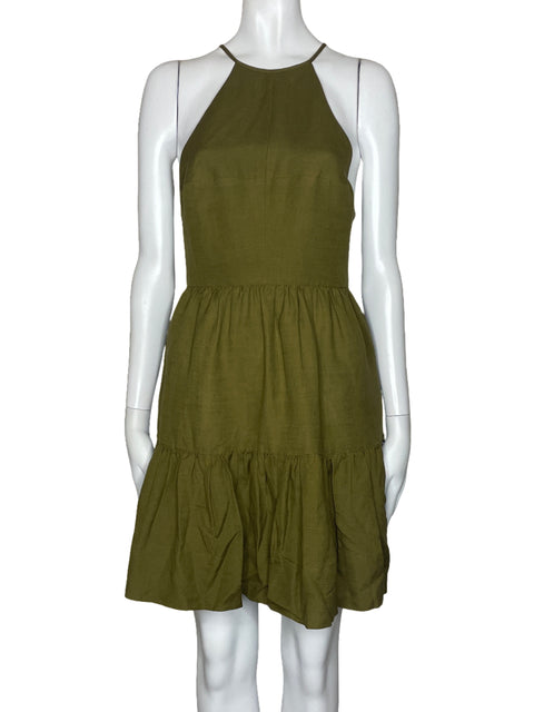 Vestido Shona Joy Halter Verde-Talla 4