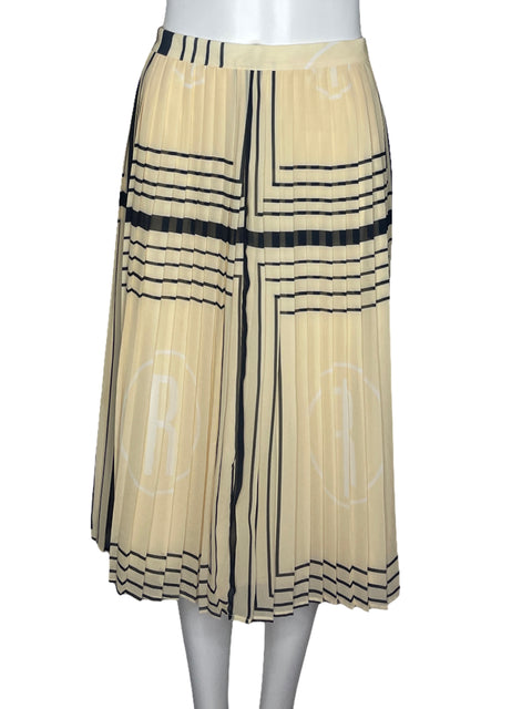 Falda Premiere Fracomina Plizado Beige-Talla 42