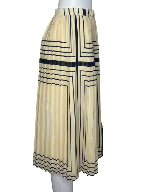 Falda Premiere Fracomina Plizado Beige-Talla 42