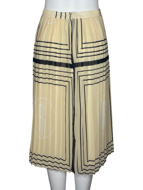 Falda Premiere Fracomina Plizado Beige-Talla 42
