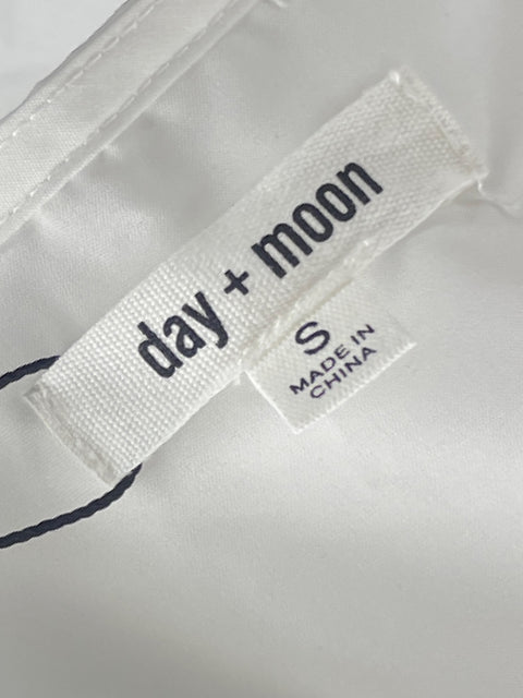 Vestido Day+Moon Abullonado Blanco-Talla S