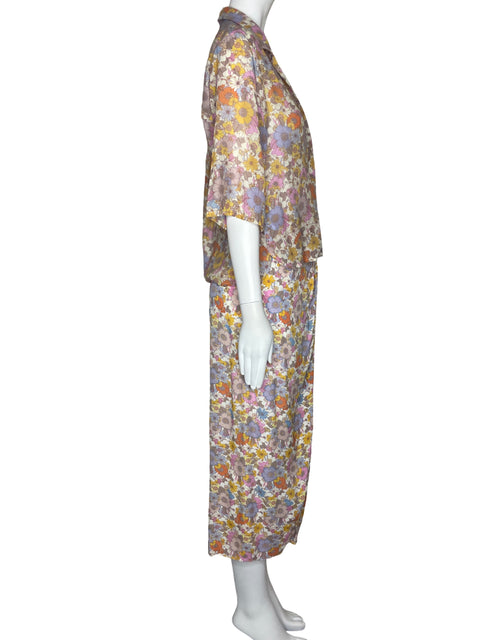 Set MNG Falda+Camisa Folres Rosado-Talla XS