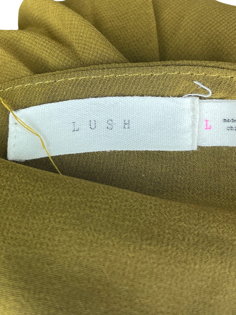 Pantalón Lush Palazo Plizado Verde- Talla L