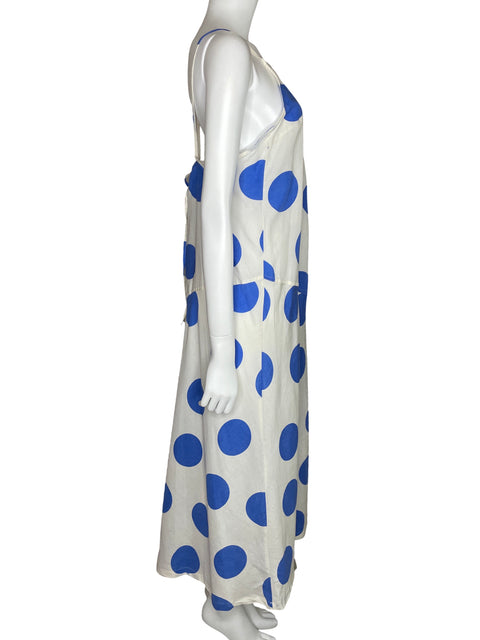 Vestido Parfois Fluido Circulos Blanco-Talla L