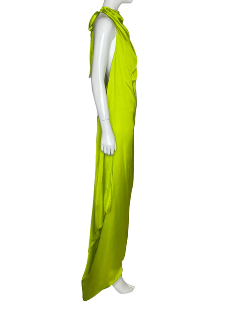 Vestido Baobab Satinado Verde-Talla S