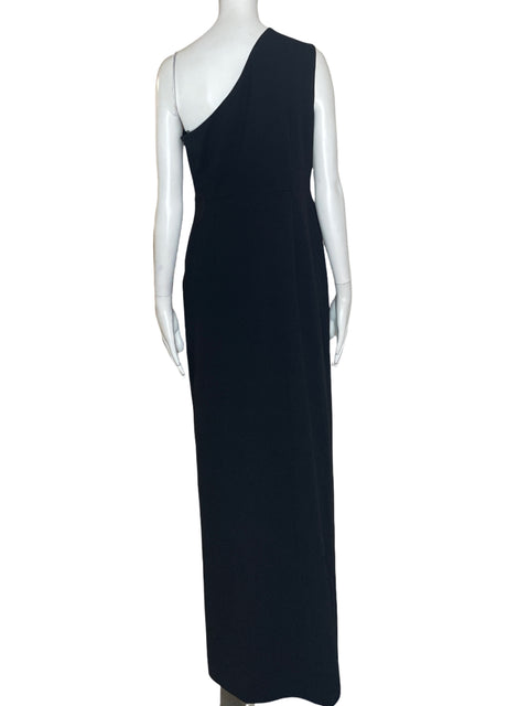 Vestido Calvin Klein One Shoulder Negro- Talla 8