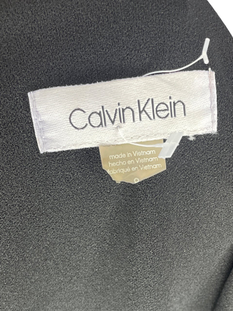 Vestido Calvin Klein One Shoulder Negro- Talla 8