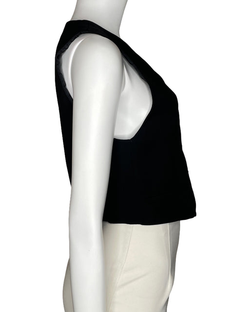 Chaleco Zara Casual Negro-Talla S