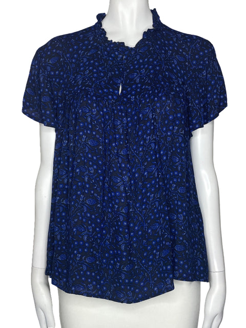 Blusa Comptoir Des Cotonniers Estampado Azul-Talla S