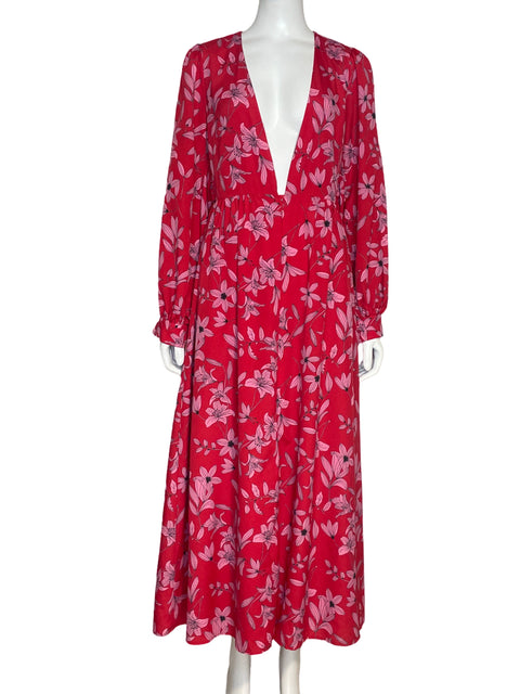 Vestido Camila Coelho Floral Rojo-Talla S
