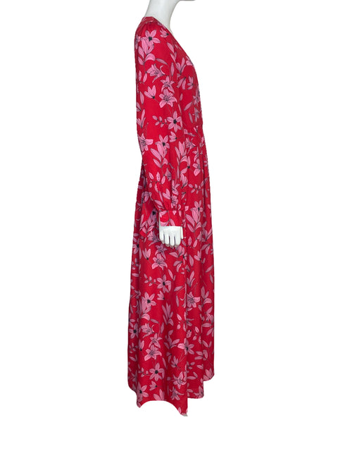 Vestido Camila Coelho Floral Rojo-Talla S