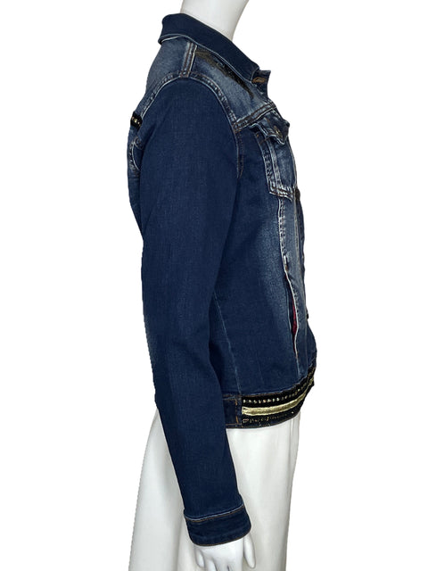 Chaqueta Desigual Bordada Azul-Talla M