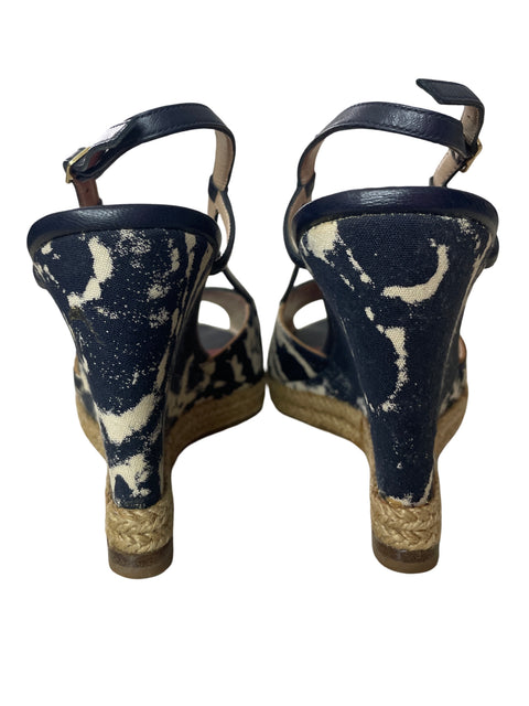Calzado Carolina Herrera Plataforma Tirita Azul- Talla 38