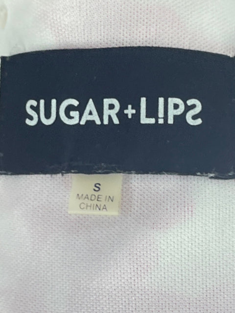 Romper Sugar+Lips Flores Cuello V Blanco-Talla S