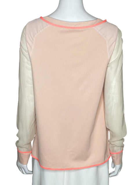Blusa Karen Millen Encaje Beige-Talla 8
