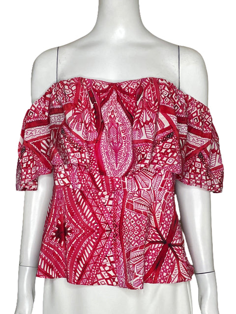 Blusa Amanda Uprichard Vuelos Rosado-Talla M