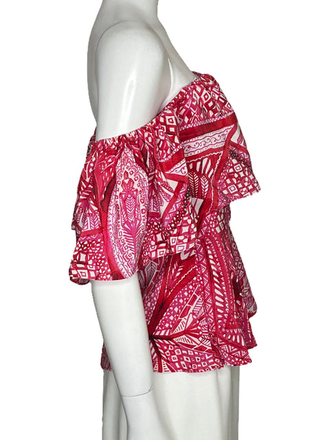 Blusa Amanda Uprichard Vuelos Rosado-Talla M