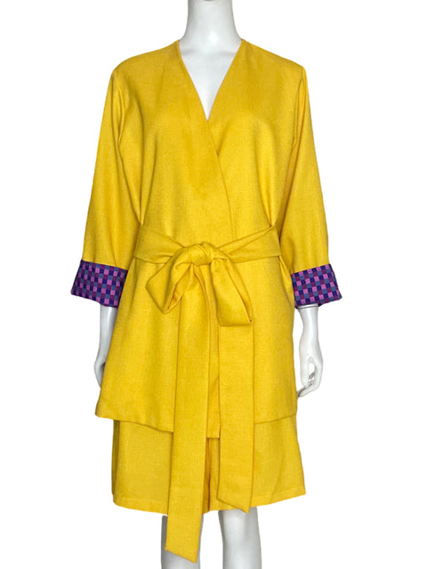Set Samna Blazer + Pantalón Amarillo - Talla S